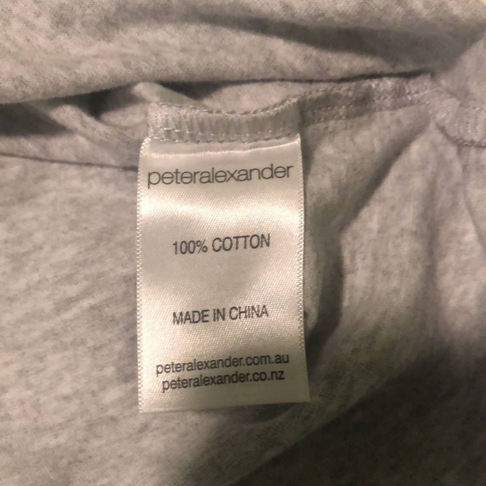 NWT Peter Alexander Papa Bear heather gray & navy T-shirt ribbing dad shirt - Picture 6 of 6